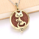 1pcs Aroma Diffuser Necklace Open Antique Vintage Lockets Pendant Perfume Essential Oil Aromatherapy Locket Necklace With Pads