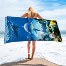 1 Pcs Quicky-dry Microfiber Bath Towels 75*150cm Beach Towel Large Sport Towels Camping Accessories