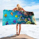 1 Pcs Quicky-dry Microfiber Bath Towels 75*150cm Beach Towel Large Sport Towels Camping Accessories