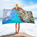 1 Pcs Quicky-dry Microfiber Bath Towels 75*150cm Beach Towel Large Sport Towels Camping Accessories