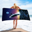 1 Pcs Quicky-dry Microfiber Bath Towels 75*150cm Beach Towel Large Sport Towels Camping Accessories