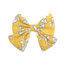 2019 Lovely Baby Girls Print Flower Bohemian Style Bow BB Hair Clips Headwear Children Cute Cotton Hairpins Hair Accessories
