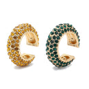 2020 New Fashion Pearl Ear Cuff Bohemia Stackable C Shaped CZ Rhinestone Small Earcuffs Clip Earrings for Women Wedding Jewelry