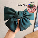 17KM Fashion Big Bow Hairpin Cute Red Barrette Pink Hair Clip Women Girls BB Hairgrip Korean Oversize Floral Hair Accessories