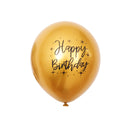 10pcs 12inch Chrome metallic latex balloons happy birthday printed pattern ballon helium metal globos birthday party decorations