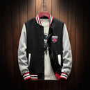 2020 New Arrival Letter Rib Sleeve Cotton Embroidery Logo Single Breasted Casual Bomber Baseball Jacket Loose Cardigan Coat