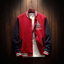 2020 New Arrival Letter Rib Sleeve Cotton Embroidery Logo Single Breasted Casual Bomber Baseball Jacket Loose Cardigan Coat