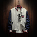 2020 New Arrival Letter Rib Sleeve Cotton Embroidery Logo Single Breasted Casual Bomber Baseball Jacket Loose Cardigan Coat