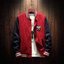 2020 New Arrival Letter Rib Sleeve Cotton Embroidery Logo Single Breasted Casual Bomber Baseball Jacket Loose Cardigan Coat