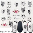 1 Sheet Russian text Nail Watermark Decals Sexy lips Middle finger Sexy girl Water Transfer Slider Russia Words Manicure Tattoos