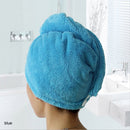 23*60cm 1 Pc Quick Dry Towels Microfiber Fabric Dry Hair Hat Shower Cap Lady Turban Bath Towel Absorbent