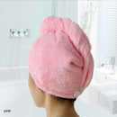 23*60cm 1 Pc Quick Dry Towels Microfiber Fabric Dry Hair Hat Shower Cap Lady Turban Bath Towel Absorbent
