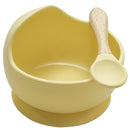 22colors!!1set Silicone Baby Feeding Bowl Set Baby Learning Dishes Suction Bowl Set Wood Spoon Non-Slip