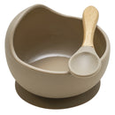 22colors!!1set Silicone Baby Feeding Bowl Set Baby Learning Dishes Suction Bowl Set Wood Spoon Non-Slip
