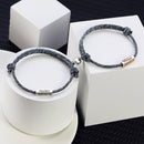 1 Pair Custom Name Bracelet The Pledge of Eternal Love Magnet Attracts Each Other Staniless steel Couples Bracelet Men and Women