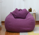 Sofa-Cover Large Small Lazy Bean Bag Sofa Chairs Cover Without Filler Linen Cloth Lounger Seat Bean Bag Pouf Puff Couch