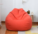 Sofa-Cover Large Small Lazy Bean Bag Sofa Chairs Cover Without Filler Linen Cloth Lounger Seat Bean Bag Pouf Puff Couch