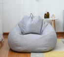 Sofa-Cover Large Small Lazy Bean Bag Sofa Chairs Cover Without Filler Linen Cloth Lounger Seat Bean Bag Pouf Puff Couch