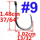 100pcs / 50pcs Iseama Circle Carp Eyed Fishing Hook Size 3 4 5 6 7 8 9 10 11 12 13 14 15 16 17 18 Ring eye Japan Fishhook