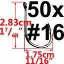 100pcs / 50pcs Iseama Circle Carp Eyed Fishing Hook Size 3 4 5 6 7 8 9 10 11 12 13 14 15 16 17 18 Ring eye Japan Fishhook
