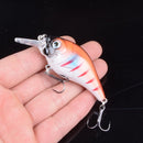 1pcs 7.5cm 10.2g Hard VIB Lures Fishing Minnow Bait Treble Hooks Sinking Crankbait Wobblers Fishing Tackle 3DEyes