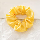 1PC Satin Silk Solid Color Scrunchies Elastic Hair Bands 2019 New Women Girls Hair Accessories Ponytail Holder Hair Ties Rope
