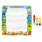 Coolplay 100x100cm Magic Water Drawing Mat Doodle Mat & 4 Drawing Pens & 1 Stamps Set Painting Board Educational Toys for Kids