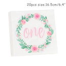 WEIGAO 1pcs 1 2 3 Birthday Caps Flower Crown 1st Birthday Hat Newborn Baby Birthday Headband 1 Year Birthday Party Decorations