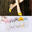 10 pieces = 5 pairs Korea Summer socks women Cartoon Animal bear mouse Socks Cute Funny Invisible cotton Ankle Socks Size 35-41