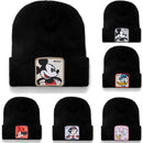 Mickey Minnie Donald Beanie High Quality Cotton Casual Beanies for Men Women Warm Knitted Winter Hat Fashion Solid Unisex Cap
