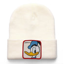 Mickey Minnie Donald Beanie High Quality Cotton Casual Beanies for Men Women Warm Knitted Winter Hat Fashion Solid Unisex Cap