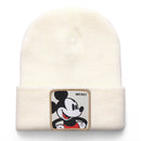 Mickey Minnie Donald Beanie High Quality Cotton Casual Beanies for Men Women Warm Knitted Winter Hat Fashion Solid Unisex Cap