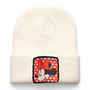 Mickey Minnie Donald Beanie High Quality Cotton Casual Beanies for Men Women Warm Knitted Winter Hat Fashion Solid Unisex Cap