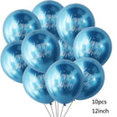 10/14pcs Metallic Balloons Heart Star Gold Confetti Balloon Birthday Party Decoration Kids Adult Air Balls globos Wedding Decor