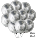 10/14pcs Metallic Balloons Heart Star Gold Confetti Balloon Birthday Party Decoration Kids Adult Air Balls globos Wedding Decor