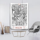 Tarot Card Tapestry Wall Hanging Astrology Divination Bedspread Beach Matwitchcraft Mandalay hippie mandalas brujeria