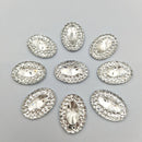 100pcs ova/round/Water drop transparency Flat back Rhinestone Round Cabochon Embellishment Scrapbooking DIY Crafts