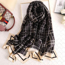 2020 Luxury Brand New Summer Women Silk Scarf Beach Hijab Shawls and Wraps Female Foulard Echarpe Designer Bandana Free shipping