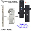 RAYKUBE Wifi Electronic Door Lock With Tuya APP Remotely / Biometric Fingerprint / Smart Card / Password / Key Unlock FG5 Plus