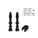 2 Pcs/set Bicycle 40/60/80mm Valve for Compatible Road MTB Bicycle Tubeless Tires Brass Core Alloy Stem Tubeless Sealant