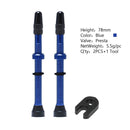 2 Pcs/set Bicycle 40/60/80mm Valve for Compatible Road MTB Bicycle Tubeless Tires Brass Core Alloy Stem Tubeless Sealant