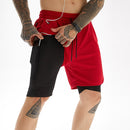 2020 Running Shorts Men Fitness Gym Training Sports Shorts Quick Dry Workout Gym Sport Jogging Double Deck Summer Men Shorts
