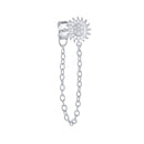 1pcs Gold Silver Color Lightning/Snake Chain Stud Earrings for Women 925 Sterling Silver Tassel Earrings Fashion Jewelry