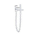 1pcs Gold Silver Color Lightning/Snake Chain Stud Earrings for Women 925 Sterling Silver Tassel Earrings Fashion Jewelry