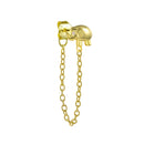 1pcs Gold Silver Color Lightning/Snake Chain Stud Earrings for Women 925 Sterling Silver Tassel Earrings Fashion Jewelry