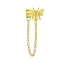 1pcs Gold Silver Color Lightning/Snake Chain Stud Earrings for Women 925 Sterling Silver Tassel Earrings Fashion Jewelry