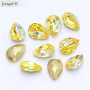50Pcs/Lot 3D Nail Art Rhinestones Shining Color Nail Rhinestone Gem 3D Crystal For Nail Art Stone Gold Diamond Glass Manicure De