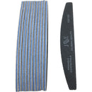 10 Pcs Professional Nail File 100 150 180 240 Grit Unhas De Gel Nail Files Sandpaper Moon Style Acrylic Nail File Art Tools