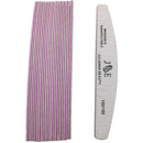 10 Pcs Professional Nail File 100 150 180 240 Grit Unhas De Gel Nail Files Sandpaper Moon Style Acrylic Nail File Art Tools