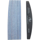 10 Pcs Professional Nail File 100 150 180 240 Grit Unhas De Gel Nail Files Sandpaper Moon Style Acrylic Nail File Art Tools